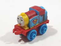 2014 Thomas & Friends Minis DC Comics Rose Supergirl Blue 2" Long Plastic Die Cast Toy Vehicle CGM30