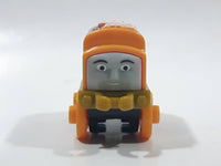 2014 Thomas & Friends Minis D-10 Diesel 10 Dark Yellow and Brown 2" Long Plastic Die Cast Toy Vehicle CGM30