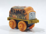 2014 Thomas & Friends Minis D-10 Diesel 10 Dark Yellow and Brown 2" Long Plastic Die Cast Toy Vehicle CGM30