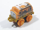 2014 Thomas & Friends Minis D-10 Diesel 10 Dark Yellow and Brown 2" Long Plastic Die Cast Toy Vehicle CGM30