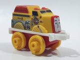 2014 Thomas & Friends Minis Flynn Yellow and Red 2" Long Plastic Die Cast Toy Vehicle CGM30