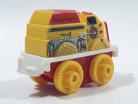 2014 Thomas & Friends Minis Flynn Yellow and Red 2" Long Plastic Die Cast Toy Vehicle CGM30