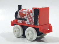 2014 Thomas & Friends Minis Skarloey Red and White Striped 2" Long Plastic Die Cast Toy Vehicle CGM30