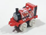 2014 Thomas & Friends Minis Skarloey Red and White Striped 2" Long Plastic Die Cast Toy Vehicle CGM30