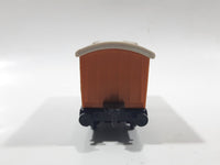 1987 ERTL Britt Allcroft Thomas & Friends Clarabel Brown Passenger Train Car Plastic Toy Vehicle