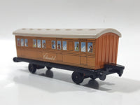 1987 ERTL Britt Allcroft Thomas & Friends Clarabel Brown Passenger Train Car Plastic Toy Vehicle