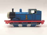 1995 ERTL Britt Allcroft Thomas The Tank Engine & Friends #1 Thomas Blue Train Engine Locomotive Die Cast Toy Vehicle