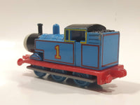 1995 ERTL Britt Allcroft Thomas The Tank Engine & Friends #1 Thomas Blue Train Engine Locomotive Die Cast Toy Vehicle