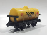 1993 ERTL Britt Allcroft Thomas The Tank Engine & Friends Sodor Fuel Yellow Tanker Train Car Plastic Toy Vehicle