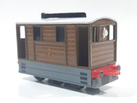 1989 ERTL Britt Allcroft Thomas & Friends #7 Toby Tram Brown Train Car Die Cast Toy Vehicle