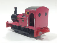 1995 ERTL Britt Allcroft Thomas The Tank Engine & Friends #2 Rheneas Pink Magenta Train Engine Locomotive Car Die Cast Toy Vehicle