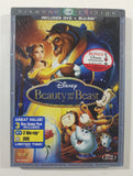 1991 Disney Beauty and the Beast Diamond Edition DVD + Blu Ray DVD Movie Film Disc - USED