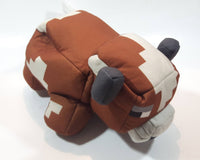 2014 Mattel Minecraft Cow Raw Beef Steak Flipping Reversible 8" Tall Stuffed Plush Video Game Character