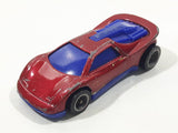 2004 Hot Wheels Track Aces Speed Blaster Metallic Dark Red Die Cast Toy Car Vehicle
