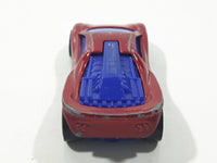 2004 Hot Wheels Track Aces Speed Blaster Metallic Dark Red Die Cast Toy Car Vehicle