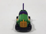 2014 Hot Wheels HW Race Track Aces Bump Around Green Die Cast Toy Amusement Park Fair Ride Bumper Car Vehicle