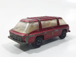 Vintage 1970 Lesney Matchbox Series No. 22 Freeman Inter-City Communter Metallic Red Die Cast Toy Car Vehicle