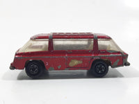 Vintage 1970 Lesney Matchbox Series No. 22 Freeman Inter-City Communter Metallic Red Die Cast Toy Car Vehicle