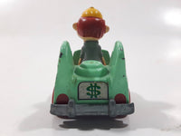 1990 Playskool Warner Bros. Tiny Toon Adventures Montana Max Speedster Light Green Die Cast Toy Character Car Vehicle