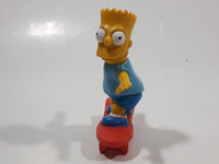 1990 The Simpsons Bart Simpson On A Skateboard 3" Tall Toy Cartoon Character Figure