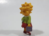 2007 Fox Matt Groening's The Simpsons Lisa Simpson with Lunch Box and Books 2 1/2" Tall Toy Cartoon Character Figure