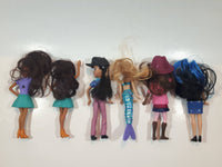 2010, 2011, 2014, 2017 McDonald's Barbie Doll Plastic Toys Lot of 6