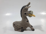 2010 McDonald's Shrek Forever After Donkey Character with Waffle in His Mouth 3 3/4" Tall Toy Figure