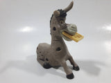 2010 McDonald's Shrek Forever After Donkey Character with Waffle in His Mouth 3 3/4" Tall Toy Figure