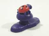 2017 McDonald's Peyo The Smurfs The Lost Village Ladybug Insect Bug Purple 1 3/8" Tall Plastic Toy Figure