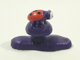 2017 McDonald's Peyo The Smurfs The Lost Village Ladybug Insect Bug Purple 1 3/8" Tall Plastic Toy Figure