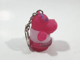 Star Awards Pink Hippo Hippopotamus Character 1 5/8" Tall Toy Figure Key Chain