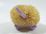 1990s Koosh Ball Critters Pets Purple Rubber Dog 3" Long Toy Figure