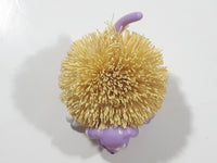 1990s Koosh Ball Critters Pets Purple Rubber Dog 3" Long Toy Figure