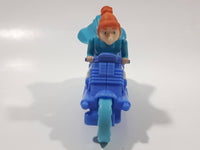 2017 McDonald's Universal Studios Despicable Me 3 Lucy Wilde Character 4 1/2" Long Plastic Toy Motorcycle Motorbike Vehicle