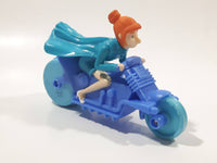 2017 McDonald's Universal Studios Despicable Me 3 Lucy Wilde Character 4 1/2" Long Plastic Toy Motorcycle Motorbike Vehicle