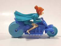 2017 McDonald's Universal Studios Despicable Me 3 Lucy Wilde Character 4 1/2" Long Plastic Toy Motorcycle Motorbike Vehicle