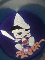 1995 FCN Bobby's World Blue Earth Shaped 2" Diameter Plastic Toy Picture Viewer