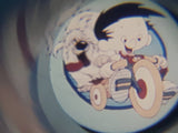 1995 FCN Bobby's World Blue Earth Shaped 2" Diameter Plastic Toy Picture Viewer