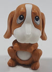 Kinder Surprise Natoons FF152 Brown and White Dog Miniature 1 1/2" Tall Toy Figure