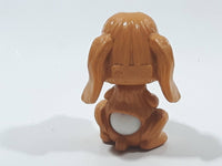 Kinder Surprise Natoons FF152 Brown and White Dog Miniature 1 1/2" Tall Toy Figure