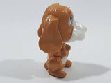 Kinder Surprise Natoons FF152 Brown and White Dog Miniature 1 1/2" Tall Toy Figure