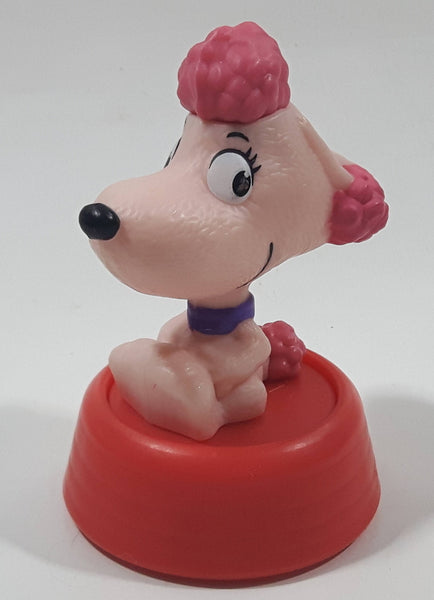 2015 McDonald's Fox Peanuts Movie Fifi The Dog Pink 3 1/4" Tall Toy