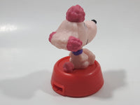 2015 McDonald's Fox Peanuts Movie Fifi The Dog Pink 3 1/4" Tall Toy