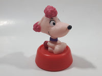 2015 McDonald's Fox Peanuts Movie Fifi The Dog Pink 3 1/4" Tall Toy