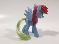 2016 McDonald's Hasbro My Little Pony Magic Rainbow Dash Blue 2 3/4" Tall Toy Figure