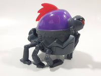 2010 McDonald's Megamind Bulldog Brainbot Purple 3 1/2" Long Plastic Toy Figure