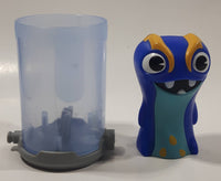 2012 Burger King Slugterra Blue Character 3 1/4" Tall Plastic Launching Toy Figure