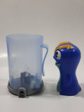 2012 Burger King Slugterra Blue Character 3 1/4" Tall Plastic Launching Toy Figure