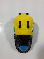 1995 Wendy's Techno Tows Tow Truck Black and Yellow Plastic Toy Car Vehicle