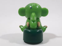 Kinder Surprise Kinder Zoo Monkey in Green Clothes Miniature 1 1/4" Tall Plastic Toy Stamp Figure